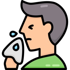 - Polypy, opakované zápaly nosových dutín